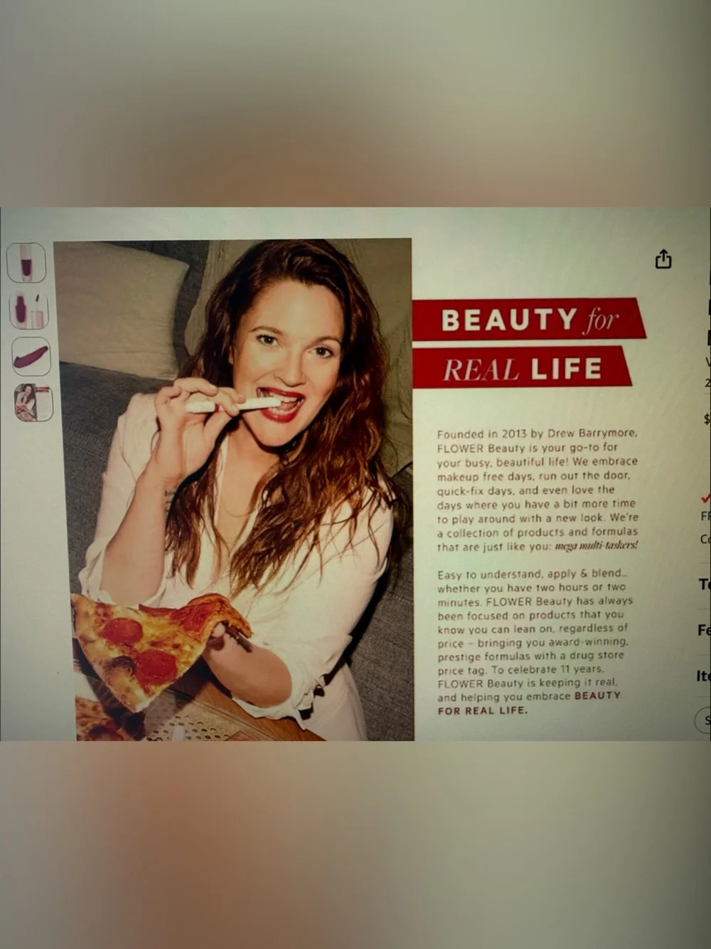 FLOWER BEAUTY by Drew Barrymore Liquid Lipstick — Deep Red - Shade Icon